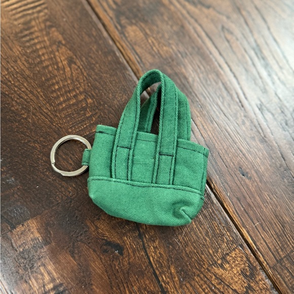 Free People Emerald Green Mini Tote Keychain Bag Charm - Picture 10 of 11